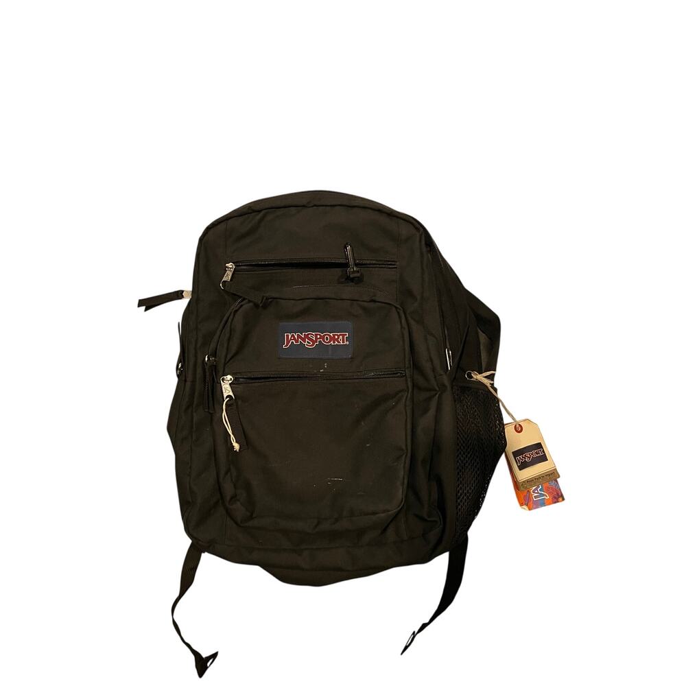 JanSport Big Student 3 Section Black Backpack